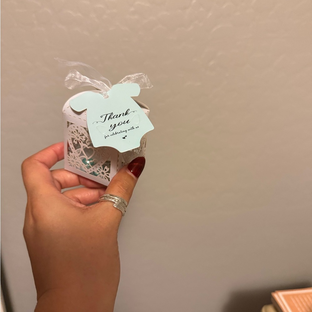 Elegant White Gift Box with Ribbon